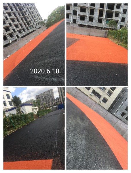 浙江省麗水市龍泉市龍洲派出所，透氣型跑道1000平方