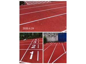浙江省麗水市龍泉市龍洲派出所，透氣型跑道1000平方