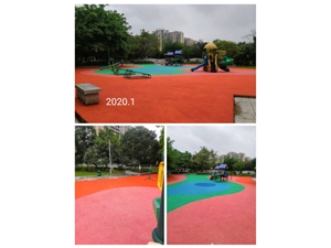 廣東省江門市開平人民公園，epdm1600平方